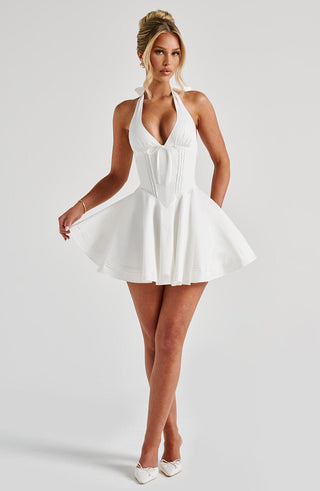 Doris Mini Dress - Ivory - glavon
