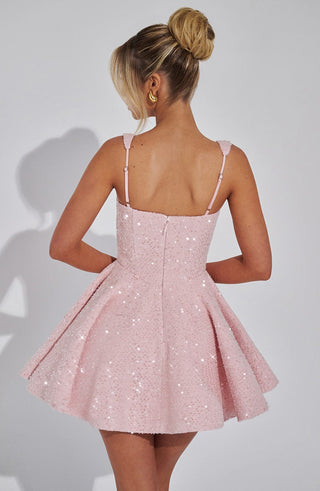 Dorothy Mini Dress - Blush - glavon