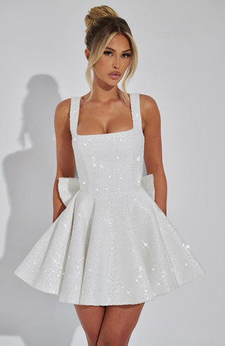 Dorothy Mini Dress - Ivory - glavon