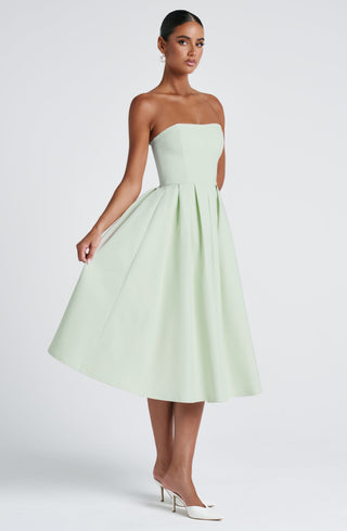 Edith Midi Dress - Mint - glavon