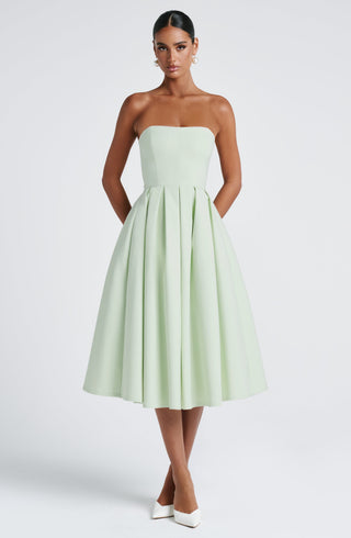 Edith Midi Dress - Mint - glavon