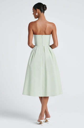 Edith Midi Dress - Mint - glavon