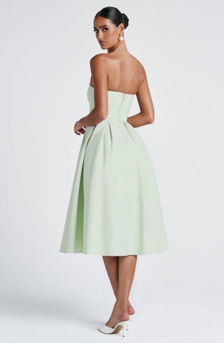 Edith Midi Dress - Mint - glavon