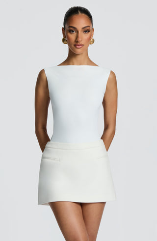 Edna Mini Skirt - Ivory - glavon
