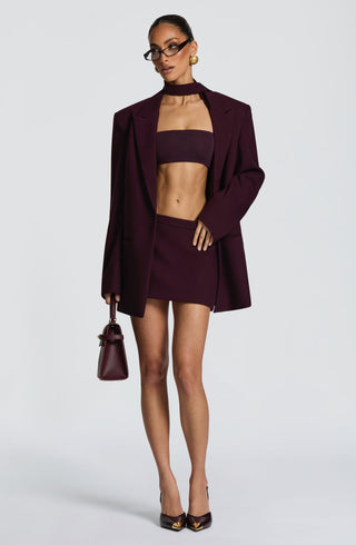 Edna Mini Skirt - Plum - glavon