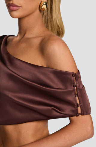 Edwina Top - Plum Brown - glavon