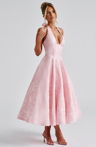 Effie Midi Dress - Blush - glavon