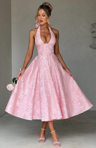 Effie Midi Dress - Blush - glavon