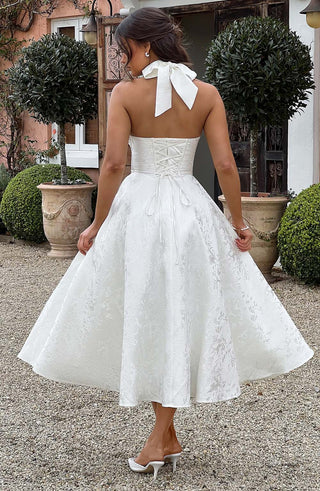 Effie Midi Dress - Ivory - glavon
