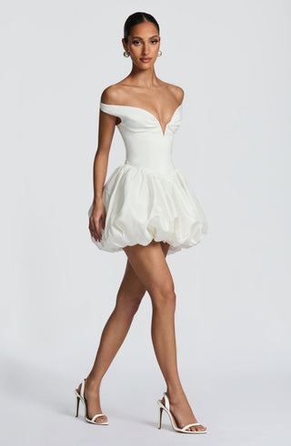 Eileen Mini Dress - Ivory - glavon
