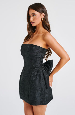 Elenora Mini Dress - Black - glavon