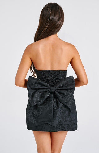 Elenora Mini Dress - Black - glavon
