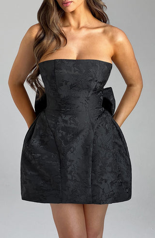 Elenora Mini Dress - Black - glavon
