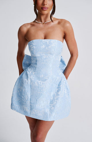 Elenora Mini Dress - Blue - glavon