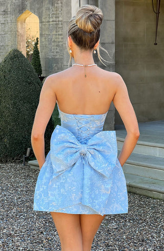 Elenora Mini Dress - Blue - glavon