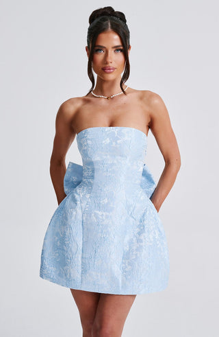 Elenora Mini Dress - Blue - glavon