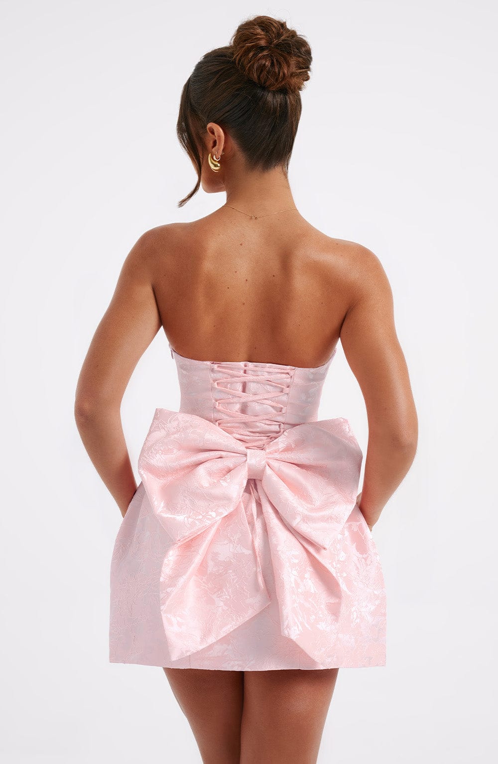 Elenora Mini Dress - Blush - glavon