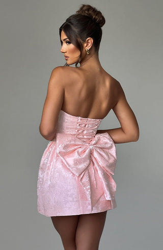 Elenora Mini Dress - Blush - glavon