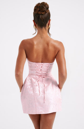 Elenora Mini Dress - Blush - glavon