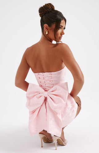 Elenora Mini Dress - Blush - glavon