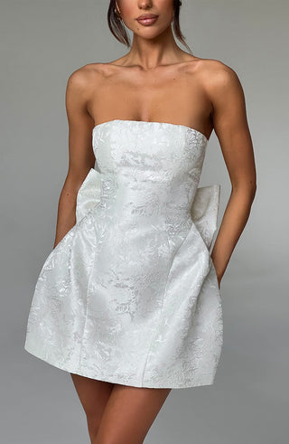 Elenora Mini Dress - Ivory - glavon