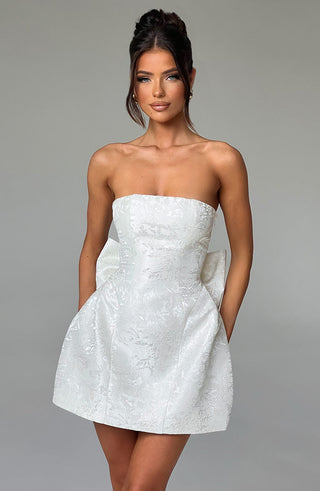 Elenora Mini Dress - Ivory - glavon