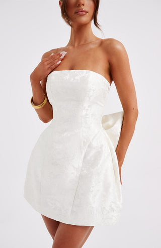 Elenora Mini Dress - Ivory - glavon