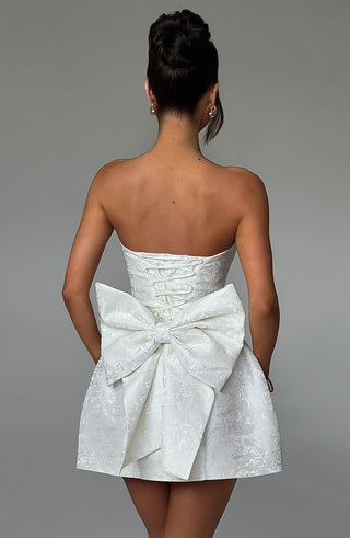 Elenora Mini Dress - Ivory - glavon