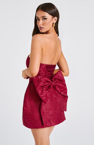 Elenora Mini Dress - Red - glavon