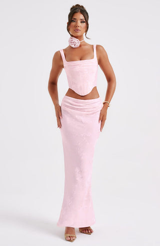 Elizabeth Maxi Skirt - Blush - glavon