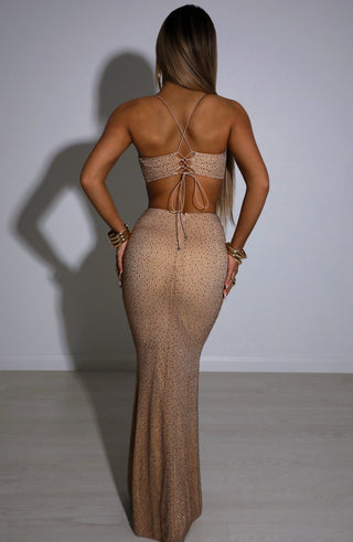 Eloise Maxi Skirt - Bronze - glavon