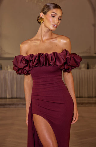 Elsie Maxi Dress - Cherry Lacquer - glavon