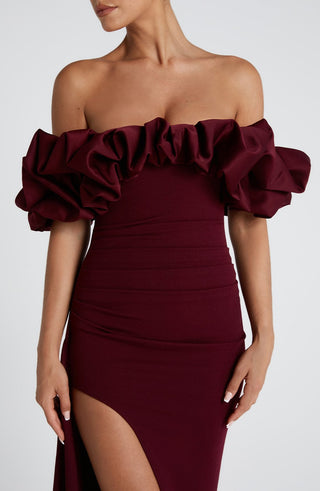 Elsie Maxi Dress - Cherry Lacquer - glavon