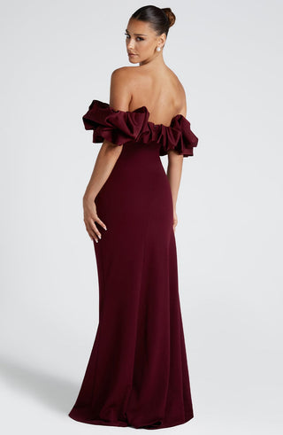 Elsie Maxi Dress - Cherry Lacquer - glavon