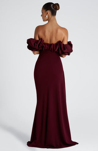 Elsie Maxi Dress - Cherry Lacquer - glavon