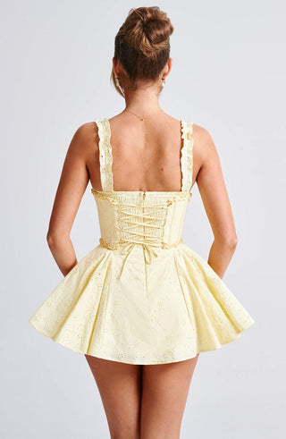 Elva Playsuit - Lemon - glavon