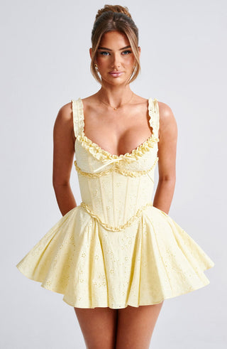 Elva Playsuit - Lemon - glavon