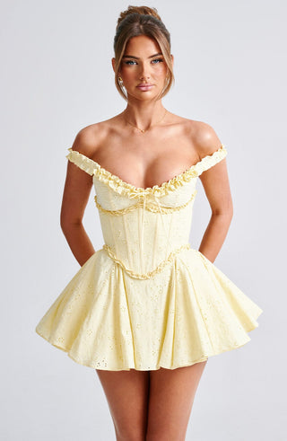 Elva Playsuit - Lemon - glavon