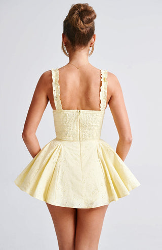 Elva Playsuit - Lemon - glavon