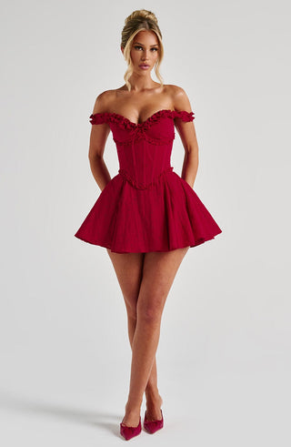 Elva Playsuit - Red - glavon