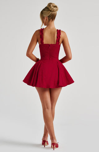 Elva Playsuit - Red - glavon