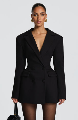 Elvira Mini Dress - Black - glavon