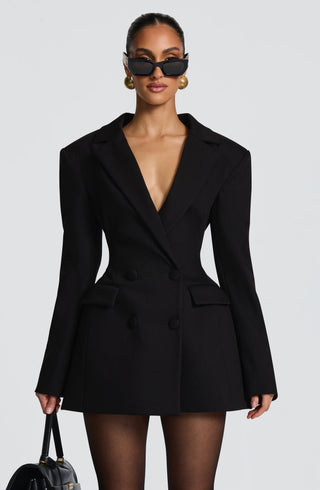 Elvira Mini Dress - Black - glavon