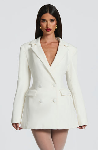 Elvira Mini Dress - Ivory - glavon