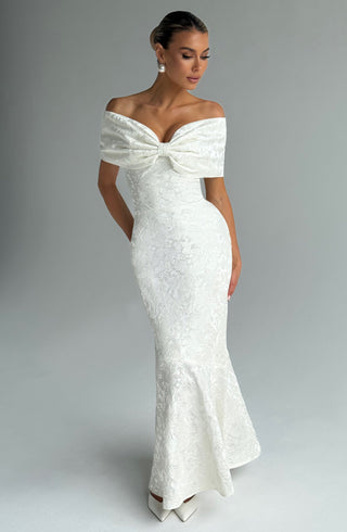 Emberly Maxi Dress - Ivory - glavon