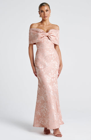 Emberly Maxi Dress - Soft Peach - glavon