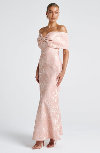 Emberly Maxi Dress - Soft Peach - glavon