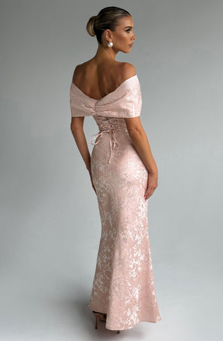 Emberly Maxi Dress - Soft Peach - glavon