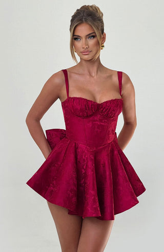 Emelie Playsuit - Red - glavon