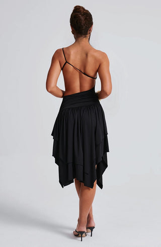 Emeline Midi Dress - Black - glavon